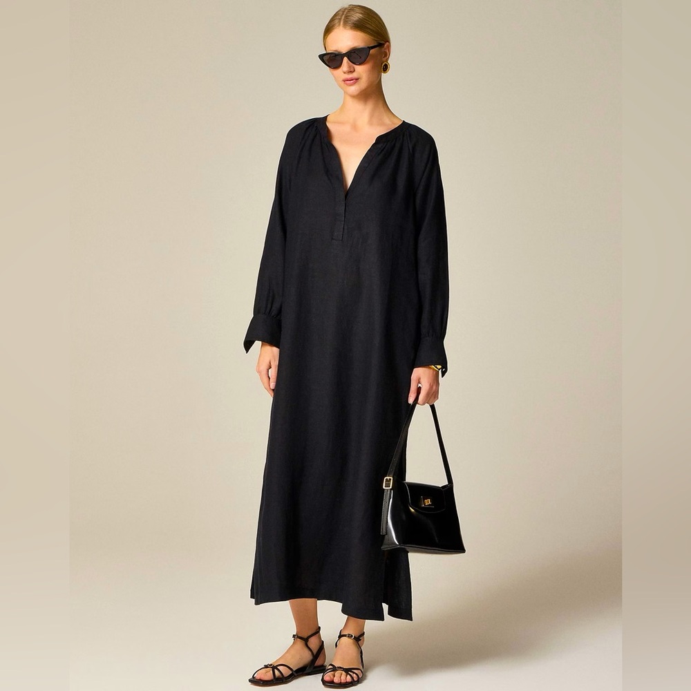 NWT J.Crew Cabana Dress In Linen